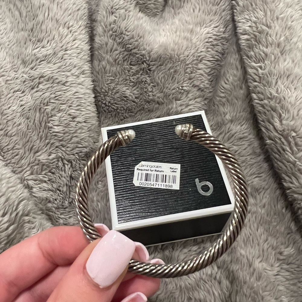 David Yurman Cable Classics Color Bracelet with Pearls and Pavé Diamonds